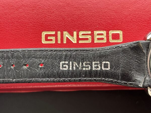 Ginsbo TV-Dial Reverse Panda Chronograph Valjoux 7734 Vintage Herrenuhr