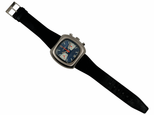 Ginsbo TV-Dial Reverse Panda Chronograph Valjoux 7734 Vintage Herrenuhr