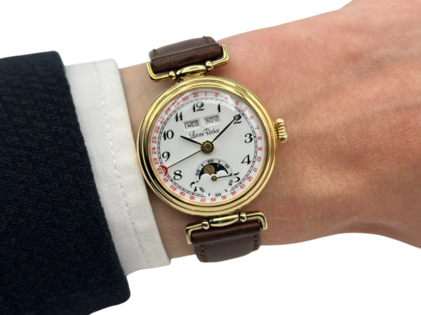 Lucien Rochat Handaufzug Vollkalender & Mondphase Vintage