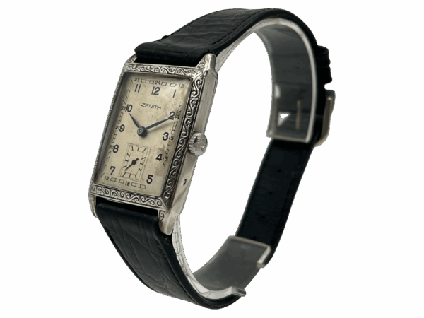Zenith Hand-Wound Vintage Silver Tank