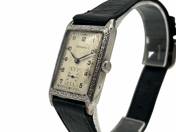 Zenith Hand-Wound Vintage Silver Tank