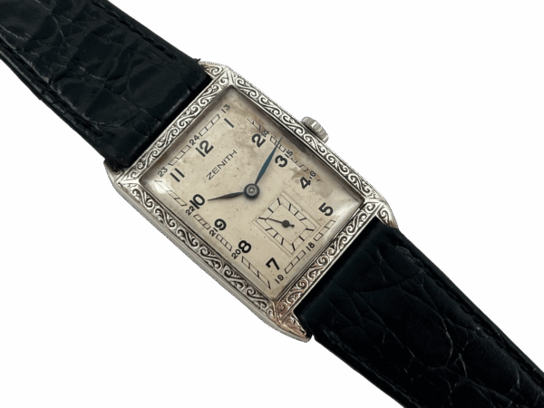 Zenith Hand-Wound Vintage Silver Tank