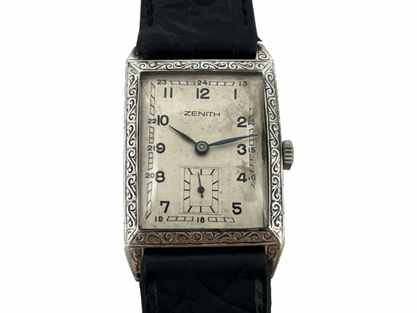 Zenith Hand-Wound Vintage Silver Tank