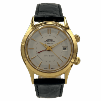 Oris Wrist Alarm 17 jewels 420-7387 Vintage NOS